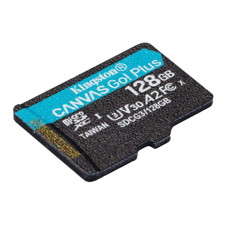 Cartao de Memoria Kingston Canvas Go Plus, 128GB, MicroSDXC + Adaptador, SDCG3-128GB