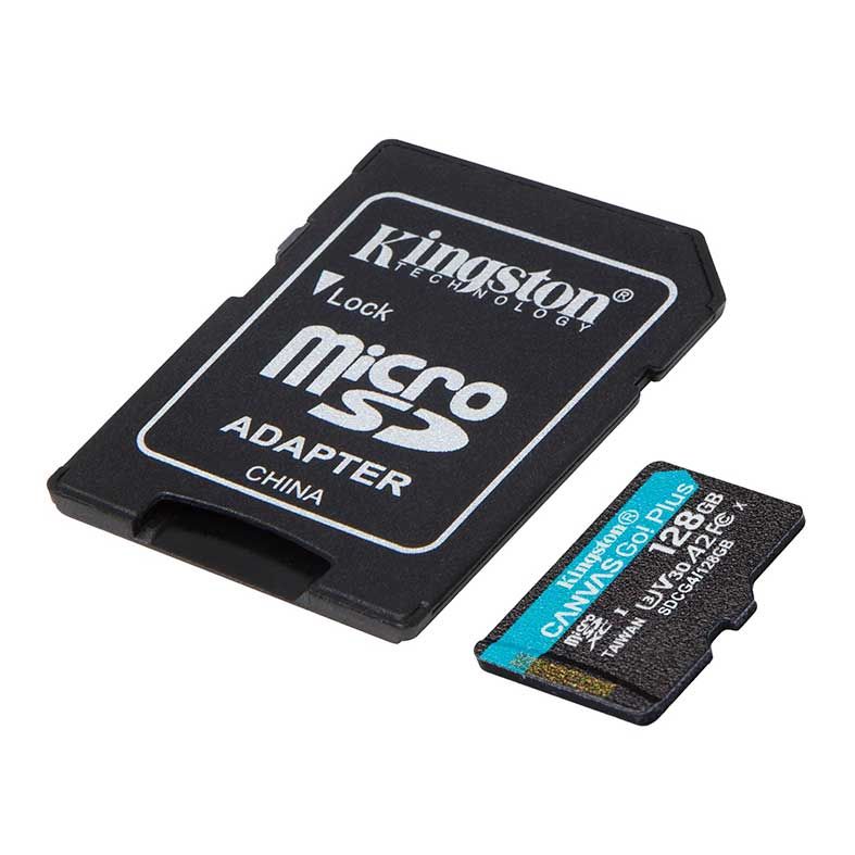 Cartao de Memoria Kingston Canvas Go Plus, 128GB, MicroSDXC, SDCG4-128GB