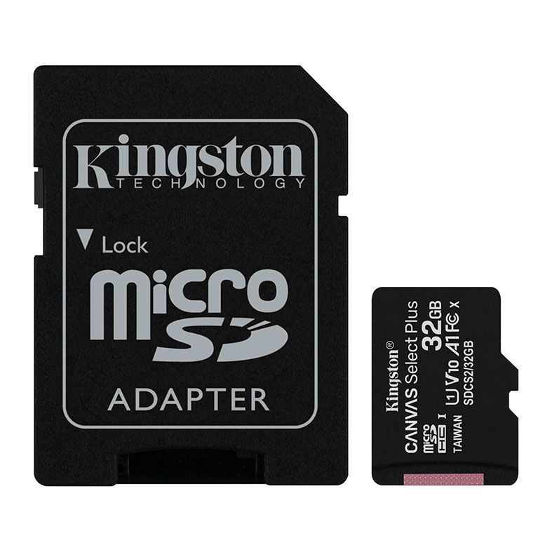 Cartao de Memoria Kingston 32GB Classe 10 Micro SDHC + Adaptador, SDCS2-32GB