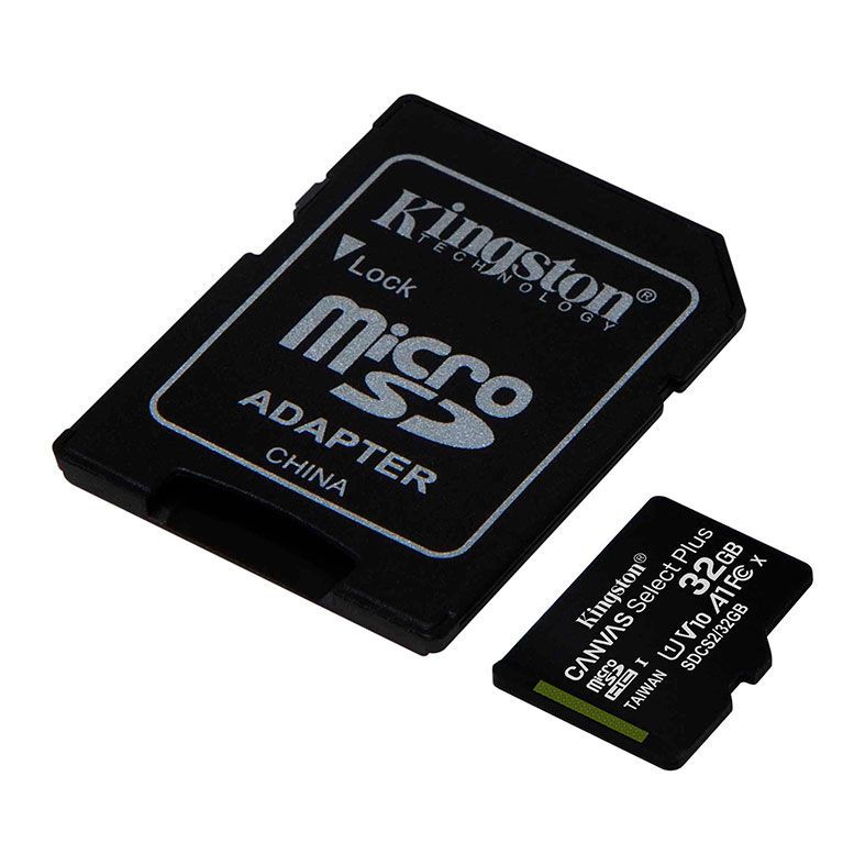 Cartao de Memoria Kingston 32GB Classe 10 Micro SDHC + Adaptador, SDCS2-32GB