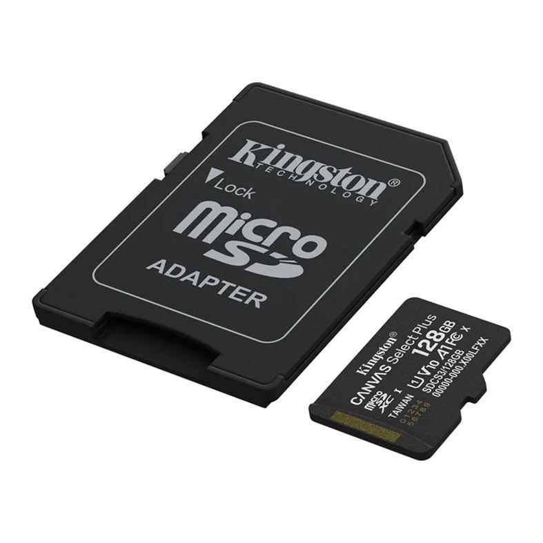 Cartao de Memoria Kingston, 128GB, MicroSDXC, SDCS3-128GB