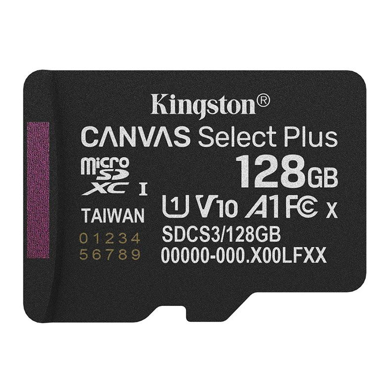 Cartao de Memoria Kingston, 128GB, MicroSDXC, SDCS3-128GB