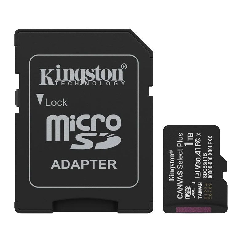 Cartao de Memoria Kingston Canvas Select Plus Gen3, 1TB, MicroSDXC, SDCS3-1TB