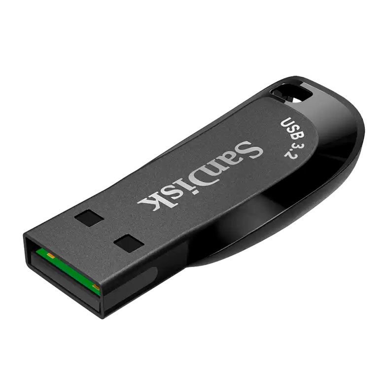 Pen Drive SanDisk Ultra Shift, 64GB, USB 3.2, Preto, SDCZ410-064G-G46
