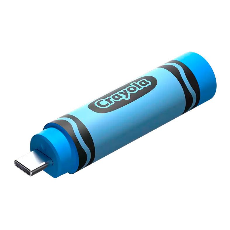 Pen Drive Sandisk Crayola, 256GB, USB-C, Cerulean Blue, SDCZIC-256G-G46B