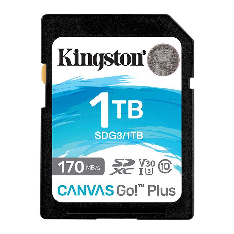 Cartao de Memoria Kingston V30 Canvas Go Plus, 1TB, SDCX, UHS-1, SDG3-1TB