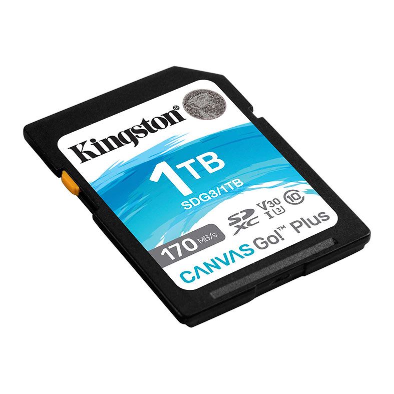 Cartao de Memoria Kingston V30 Canvas Go Plus, 1TB, SDCX, UHS-1, SDG3-1TB