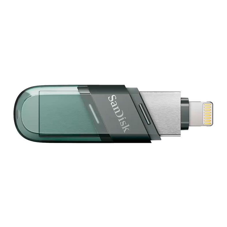 Pen Drive Sandisk iXpand Flip, 128GB, Conectores Lightning E USB 3.1, SDIX90N-128G-GN