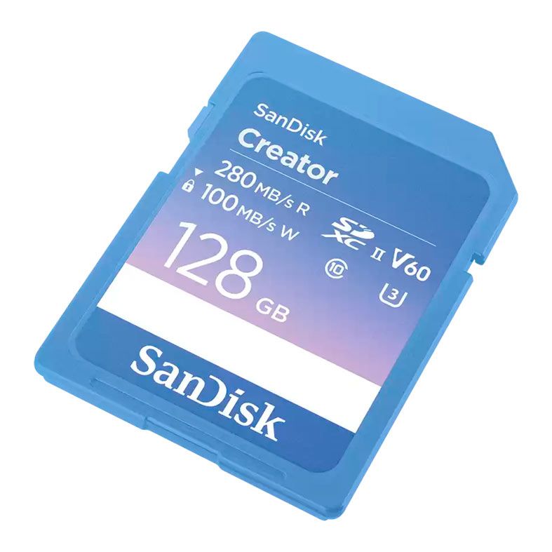 Cartao de Memoria Sandisk Creator, 128GB, UHS-II, SDXC, SDSDXEP-128G-GNCIS