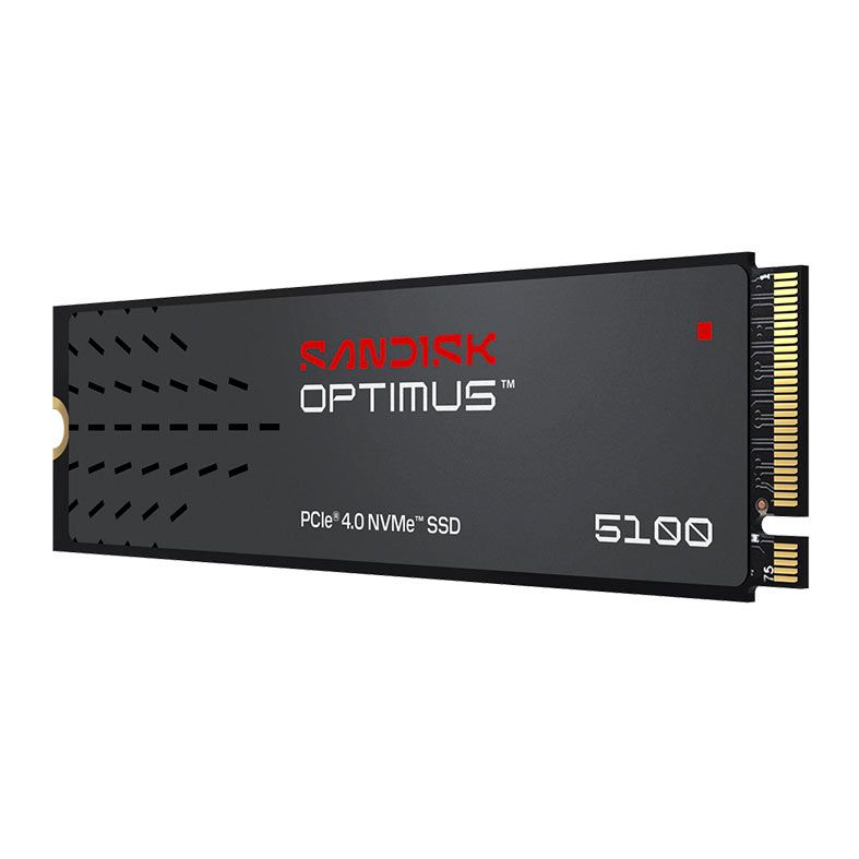 SSD Sandisk Optimus 5100, 1TB, M.2 2280, PCIe NVMe, Leitura 7100 MB/s, Gravacao 6700 MB/s, SDSP51100TAN-000E0