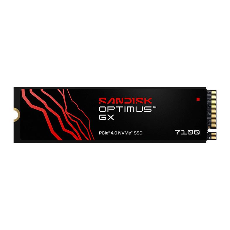 SSD Sandisk Optimus GX 7100, 1TB, M.2 2280, PCIe NVMe, Leitura 7250 MB/s, Gravacao 6900 MB/s, SDSP71100TAN-000E0