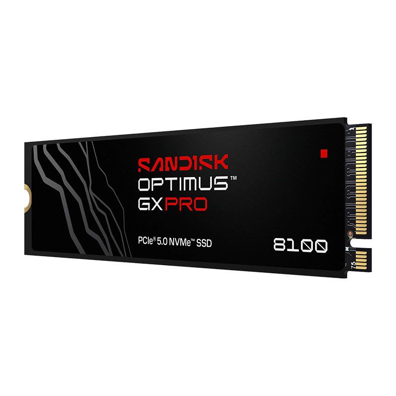 SSD Sandisk Optimus GX PRO 8100, 1TB, M.2 2280, PCIe NVMe, Leitura 14900 MB/s, Gravacao 11000 MB/s, SDSP82100TAN-000E0
