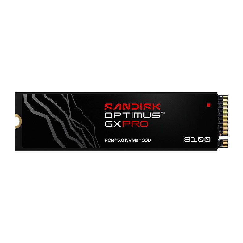 SSD Sandisk Optimus GX PRO 8100, 1TB, M.2 2280, PCIe NVMe, Leitura 14900 MB/s, Gravacao 11000 MB/s, SDSP82100TAN-000E0