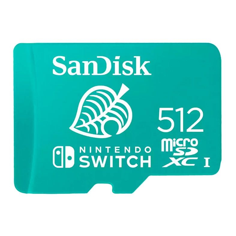 Cartao de Memoria Sandisk Nintendo Switch, 512GB, MicroSDXC, USH-I, SDSQXAO-512G-GNCZN
