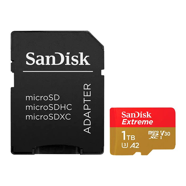Cartao de Memoria Sandisk Extreme, 1TB, Micro SDXC UHS-I, Com Adaptador, SDSQXAV-1T00-GN6MA