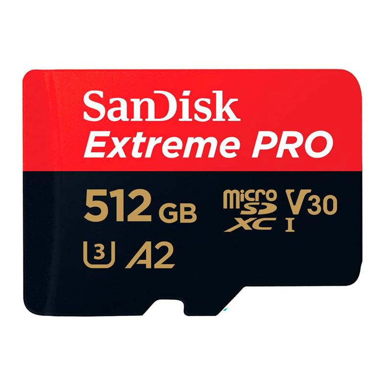 Cartao de Memoria Sandisk Extreme Pro, 512GB, MicroSDXC UHS-I, Com Adaptador, SDSQXCD-512G-GN6MA