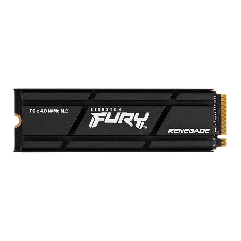 SSD Kingston Fury Renegade, 4TB, M.2 2280, PCIe NVMe, Leitura 7300 MB/s, Gravacao 7000 MB/s, Com Dissipador, SFYRDK-4000G