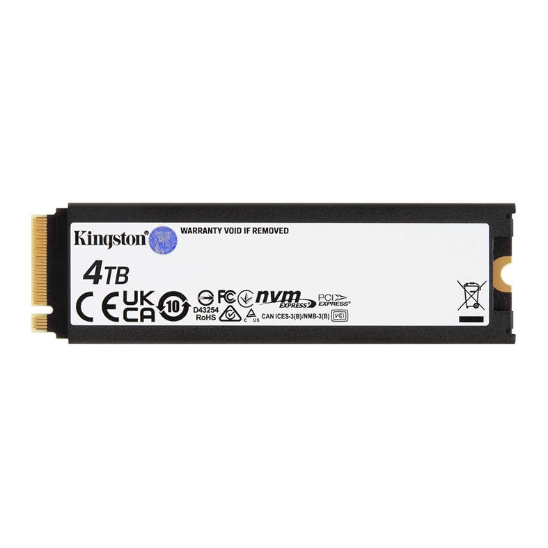 SSD Kingston Fury Renegade, 4TB, M.2 2280, PCIe NVMe, Leitura 7300 MB/s, Gravacao 7000 MB/s, Com Dissipador, SFYRDK-4000G
