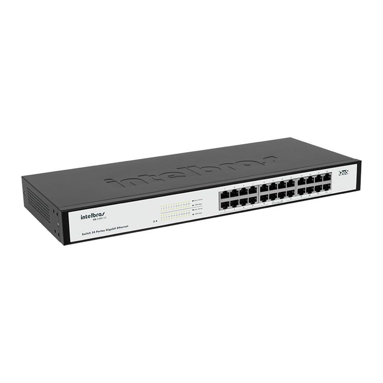 Switch Intelbras 24 Portas Gigabit Ethernet 10/100/1000 Mbps, SG2400QR