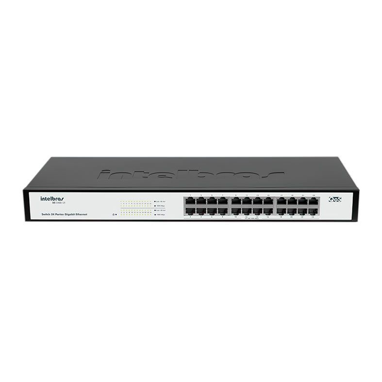 Switch Intelbras 24 Portas Gigabit Ethernet 10/100/1000 Mbps, SG2400QR