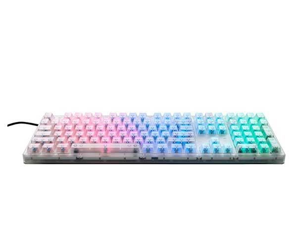 Teclado Mecânico Cooler Master MasterKeys Pro L RGB Crystal Edition Cherry MX Blue, SGK-6020-TPCL1-US