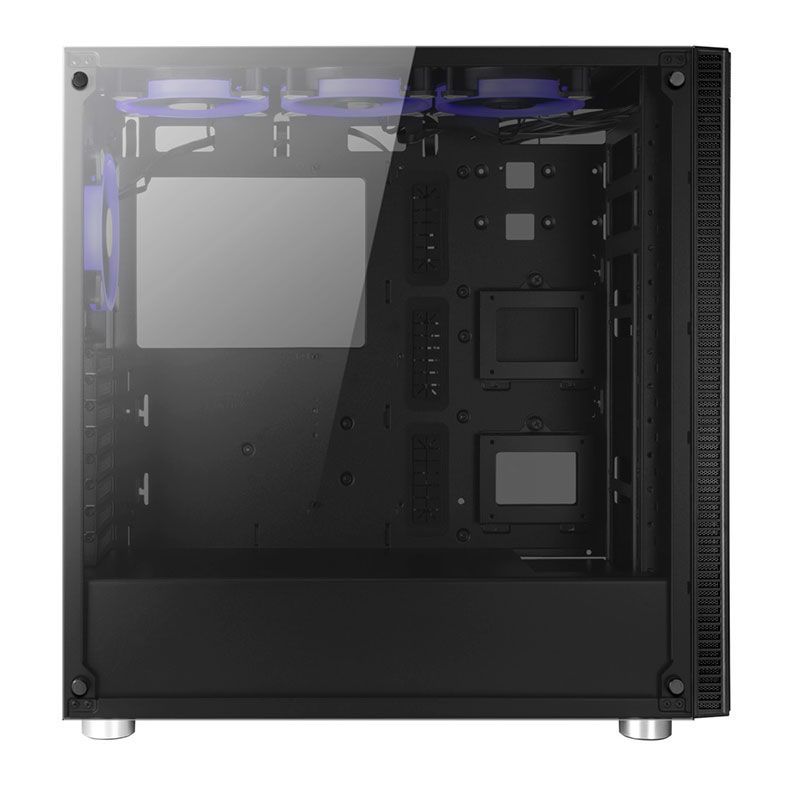 Gabinete Gamer Aigo Shadow Preto Lateral/Frontal Vidro