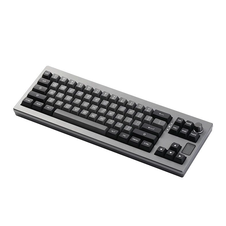 Teclado Mecanico Epomaker Shadow X, ARGB, Switch Flamingo, Black Silver, SHADOWX-BS-FLG