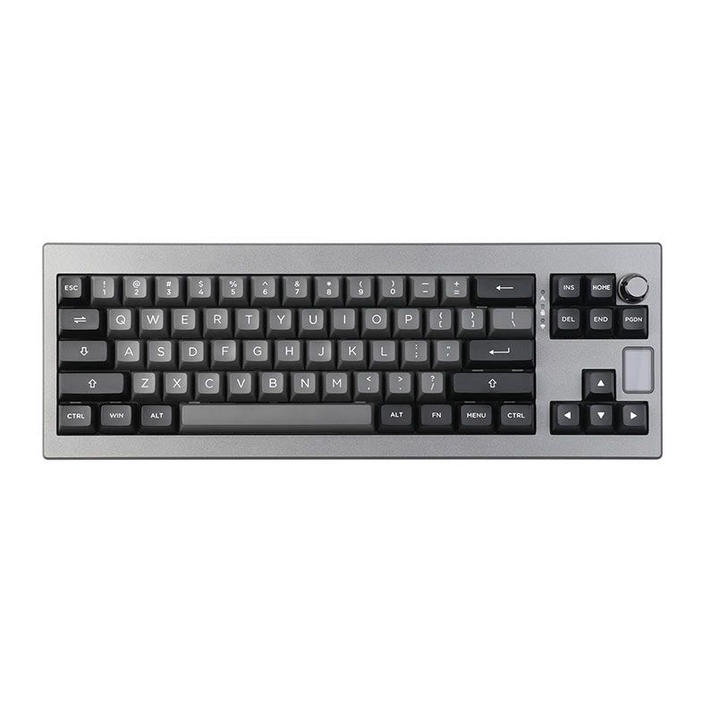 Teclado Mecanico Epomaker Shadow X, ARGB, Switch Flamingo, Black Silver, SHADOWX-BS-FLG