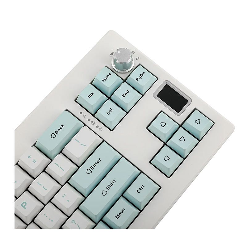 Teclado Mecanico Epomaker Shadow X, ARGB, Switch Wisteria, White Blue, SHADOWX-WB-WS