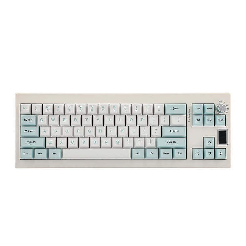 Teclado Mecanico Epomaker Shadow X, ARGB, Switch Wisteria, White Blue, SHADOWX-WB-WS