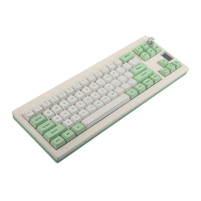 Teclado Mecanico Epomaker Shadow X, ARGB, Switch Wisteria, White Green, SHADOWX-WG-WS