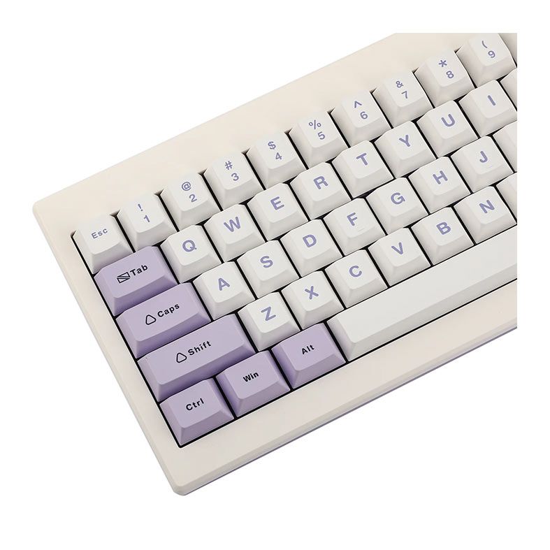 Teclado Mecanico Epomaker Shadow X, ARGB, Switch Wisteria, White Purple, SHADOWX-WP-WS