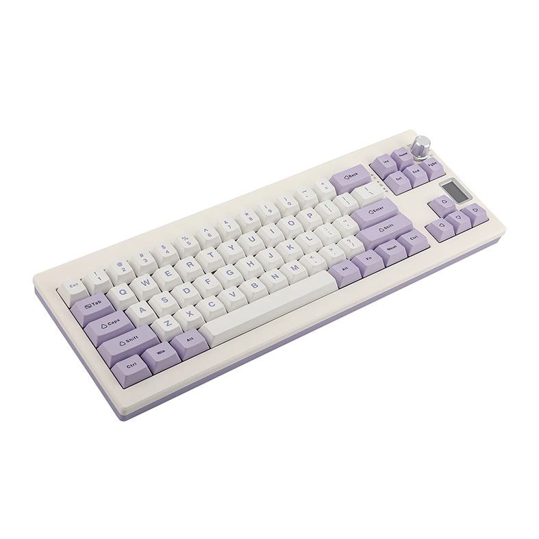 Teclado Mecanico Epomaker Shadow X, ARGB, Switch Wisteria, White Purple, SHADOWX-WP-WS