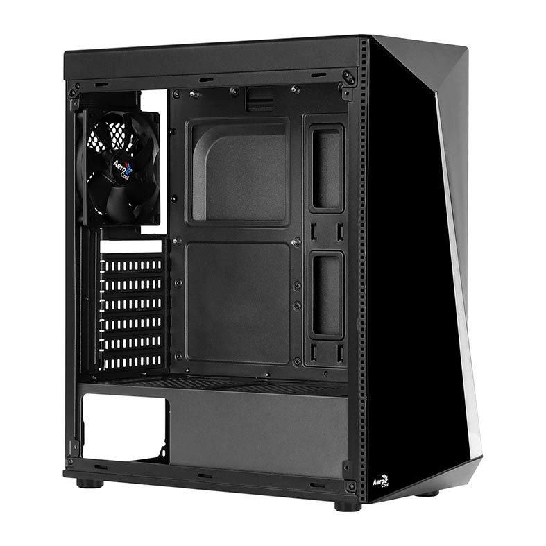Gabinete Gamer AeroCool Shard RGB Lateral Acrilico Preto, SHARD-A-BK-V1