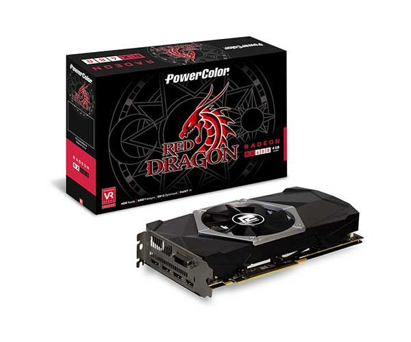 Placa de Video PowerColor Radeon RX 480 4GB GDDR5 Red Dragon 256-bit, AXRX 480 4GBD5-3DHDV2