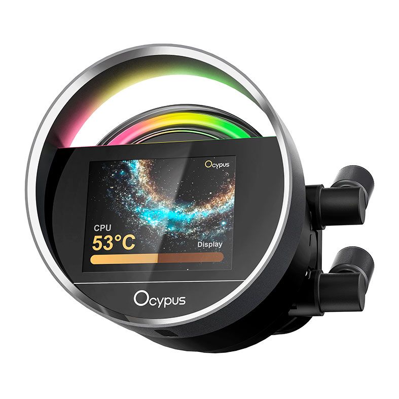 Water Cooler Ocypus Sigma L36, ARGB, Com Tela IPS LCD 2.4, 360mm, Preto, SIGMA-L36-BK3AAWWN00X-GL