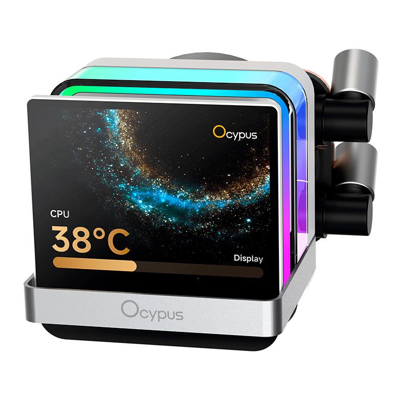 Water Cooler Ocypus Sigma L36 Pro, ARGB, Com Tela IPS LCD 3.5, 360mm, Branco, SIGMA-L36-WH3ANWL00P-GL