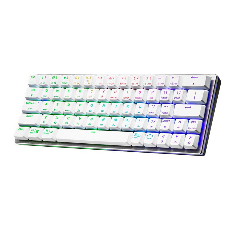 Teclado Mecanico Gamer Cooler Master SK622, RGB, Wireless, Switch Azul, Prata e Branco, SK-622-SKTL1-US