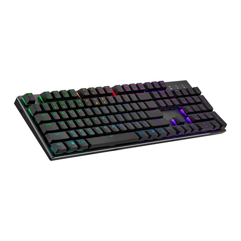 Teclado Gamer Cooler Master SK653, Wireless, RGB, Switch Low Profile Marrom, SK-653-GKTM1-US