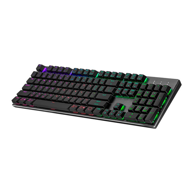 Teclado Gamer Cooler Master SK653, Wireless, RGB, Switch Low Profile Marrom, SK-653-GKTM1-US