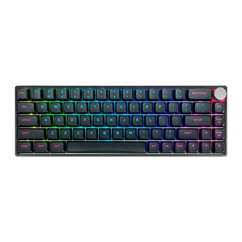 Teclado Mecanico Skyloong GK68, RGB, Switch Optico Vermelho, Preto, SKL-GK68-RGB-RD-BK