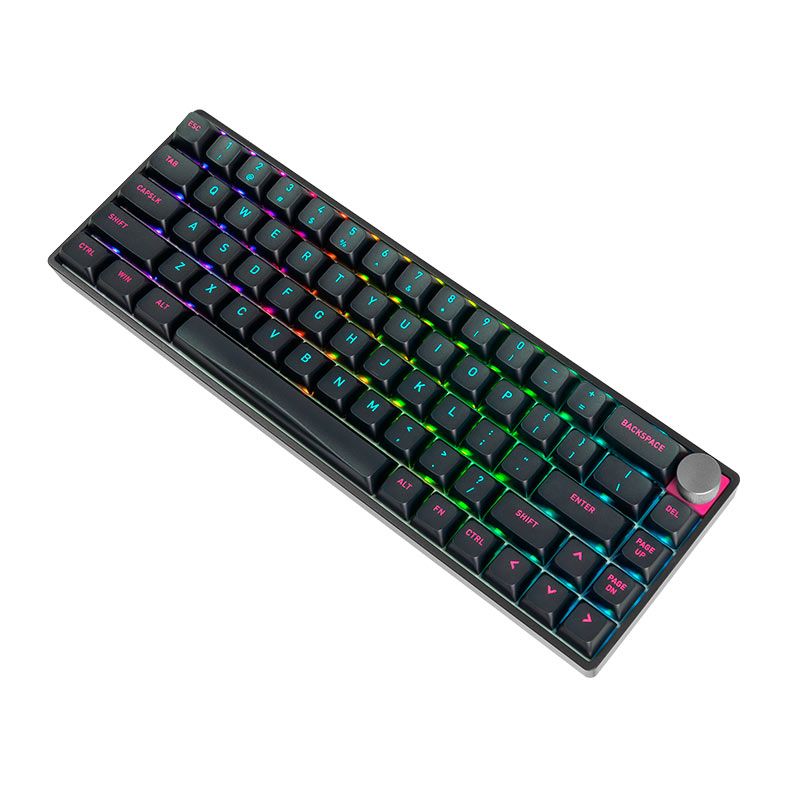 Teclado Mecanico Skyloong GK68, RGB, Switch Optico Vermelho, Preto, SKL-GK68-RGB-RD-BK