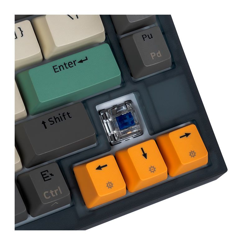 Teclado Mecanico Skyloong GK75, RGB, Switch Optico Azul, Tigry, SKL-GK75-RGB-BL-TY