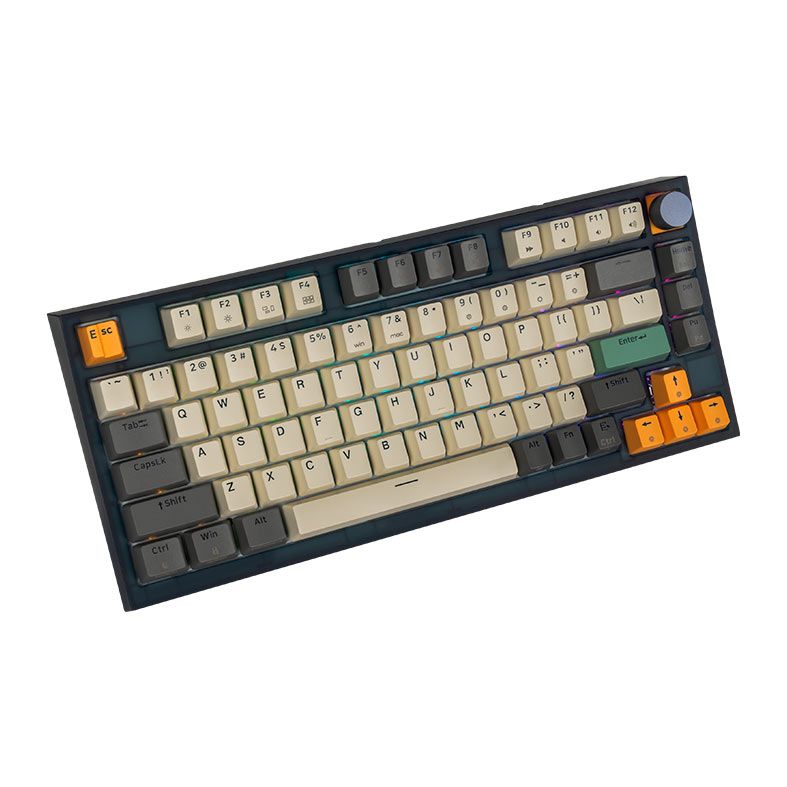 Teclado Mecanico Skyloong GK75, RGB, Switch Optico Azul, Tigry, SKL-GK75-RGB-BL-TY