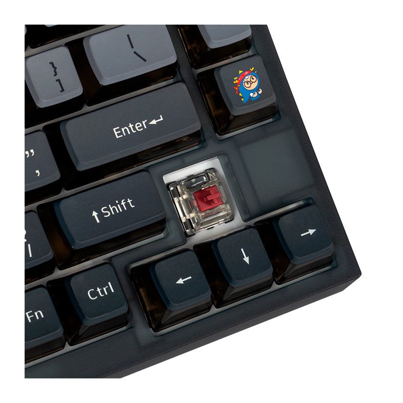 Teclado Mecanico Skyloong GK75, RGB, Switch Optico Vermelho, Preto e Cinza, SKL-GK75-RGB-RD-BK-GY