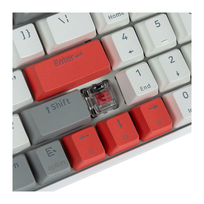 Teclado Mecanico Skyloong GK96, RGB, Switch Optico Vermelho, Branco, SKL-GK96-RGB-RD-GY-WH