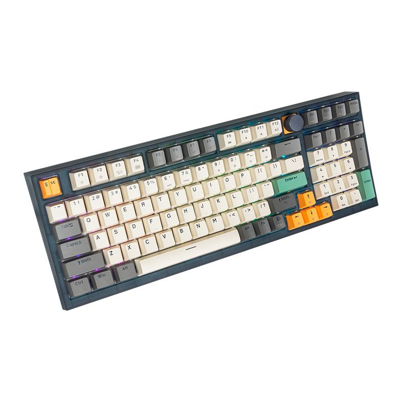Teclado Mecanico Skyloong GK980, RGB, Switch Optico Vermelho, Tigry, SKL-GK980-RGB-RD-TY