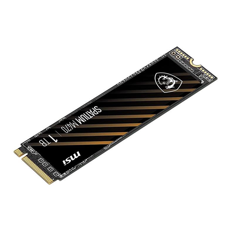 SSD MSI Spatium M470, 1TB, M.2 2280, PCIe NVMe, Leitura 5000 MB/s, Gravacao 4400 MB/s, SM470N1TB