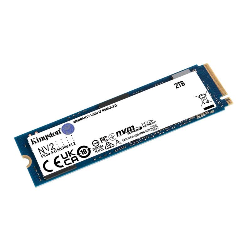 SSD Kingston NV2, 2TB, M.2 2280 PCIe NVMe, Leitura 3500MB/s, Gravacao 2800MB/s, SNV2S-2000G