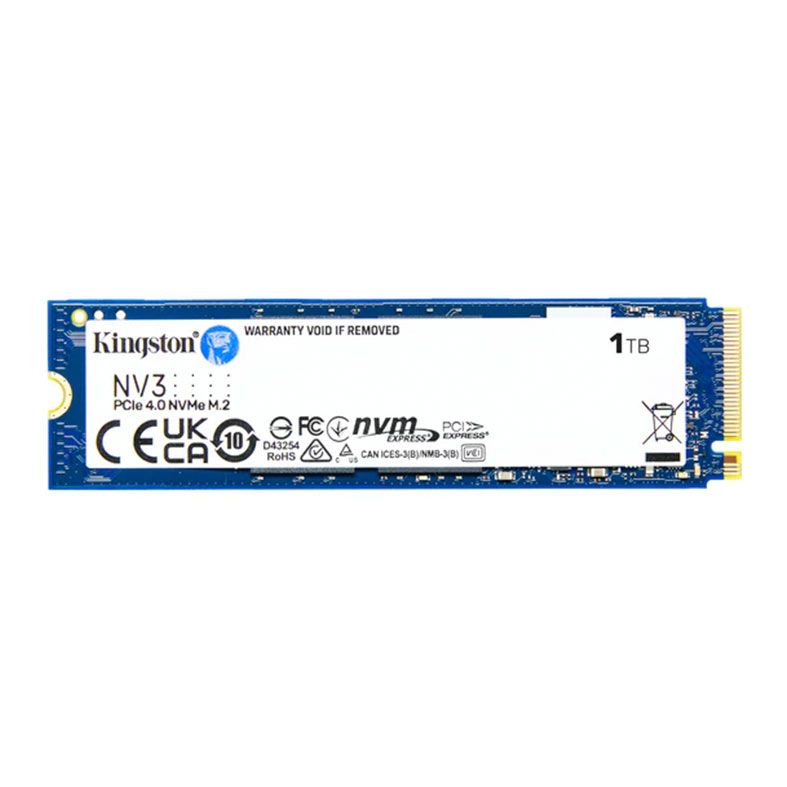 SSD Kingston NV3, 1TB, M.2 2280, PCIe NVMe, Leitura 6000MB/s
